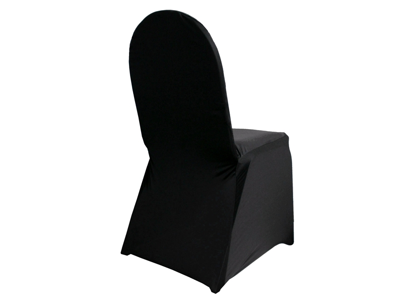 Black Spandex Chair Cover – Rebel Party Rentals