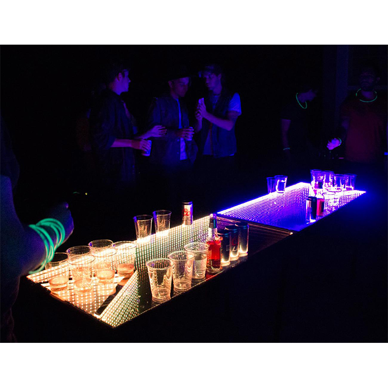 Beer Pong Table LED Illuminated 2'x8' – Rebel Party Rentals
